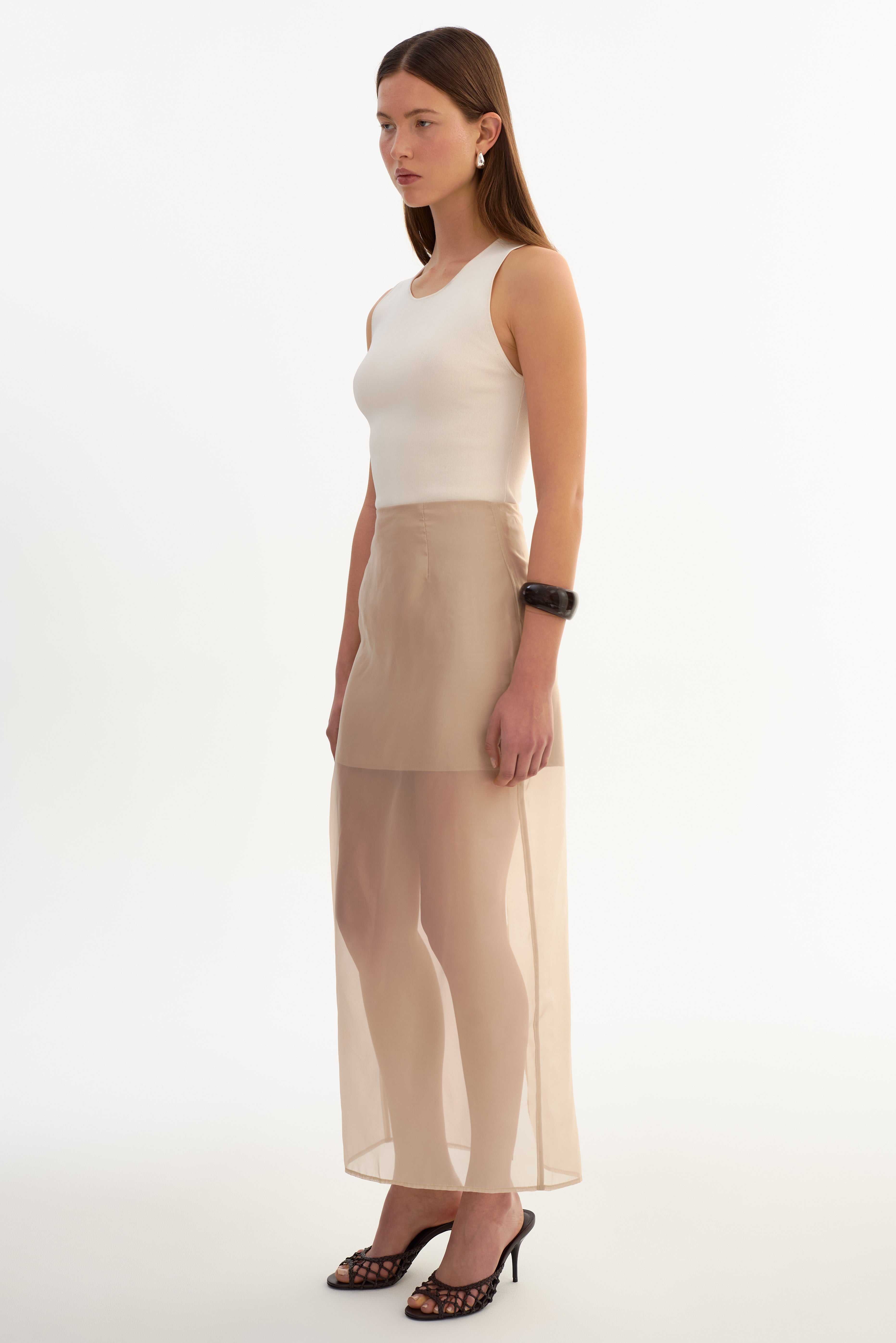 FARLEY | Jupe semi-transparente