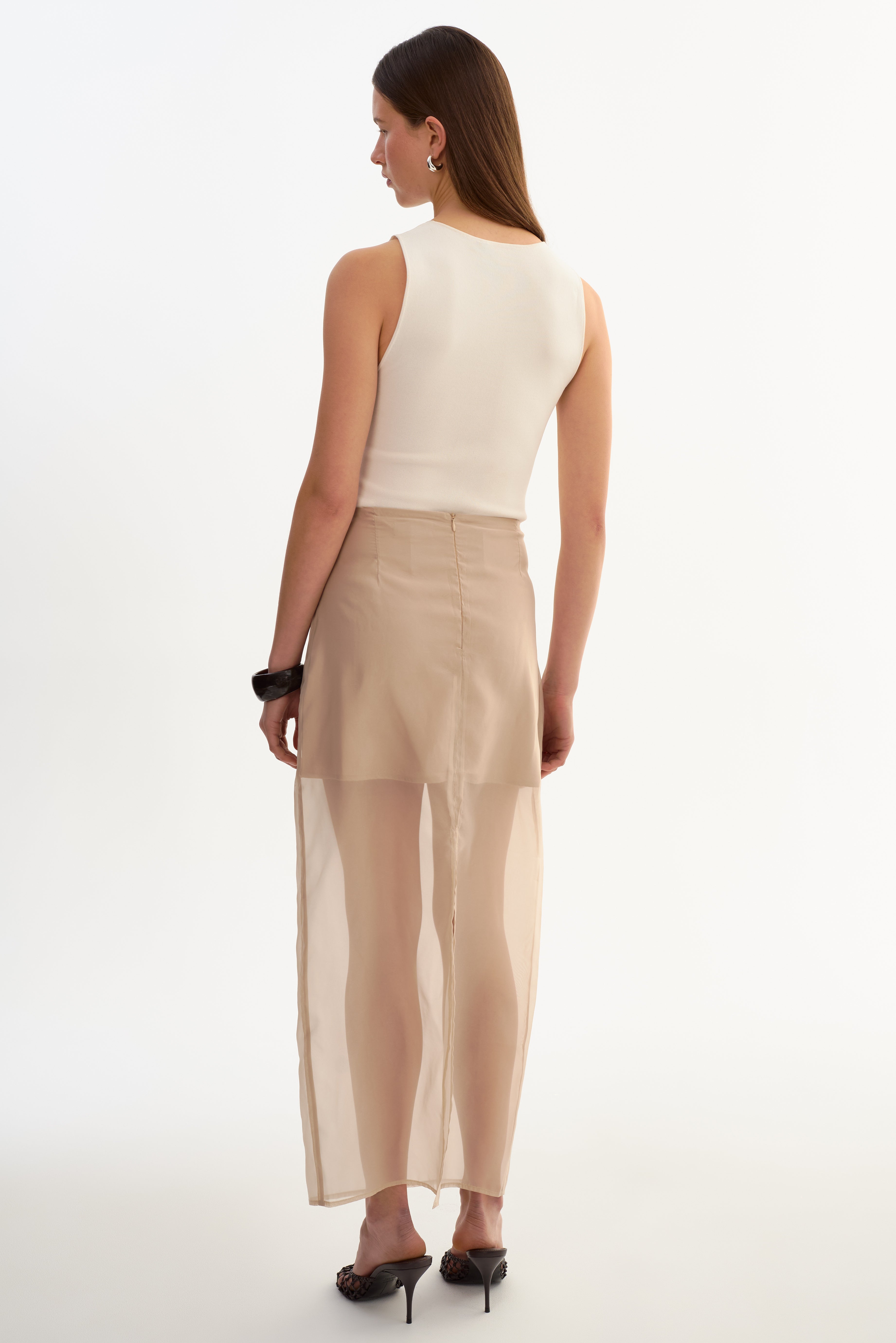 FARLEY | Jupe semi-transparente