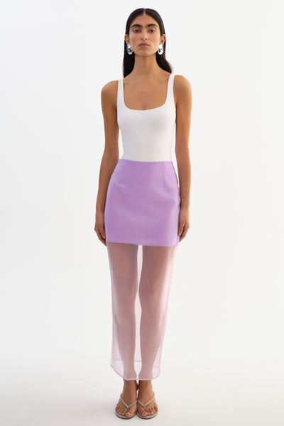 FARLEY | Sheer Organza Skirt