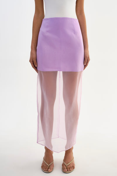 FARLEY | Sheer Organza Skirt