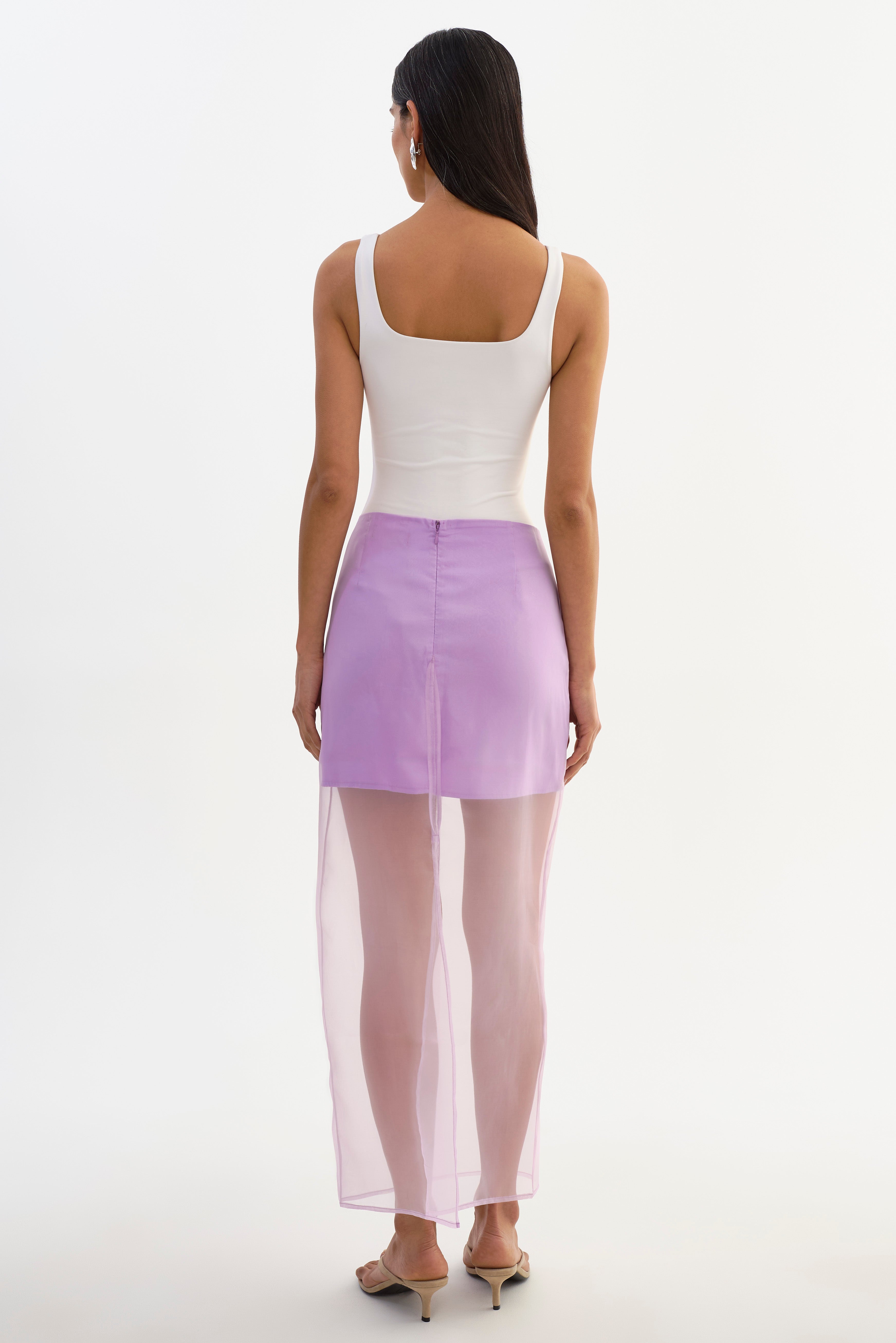 FARLEY | Jupe semi-transparente