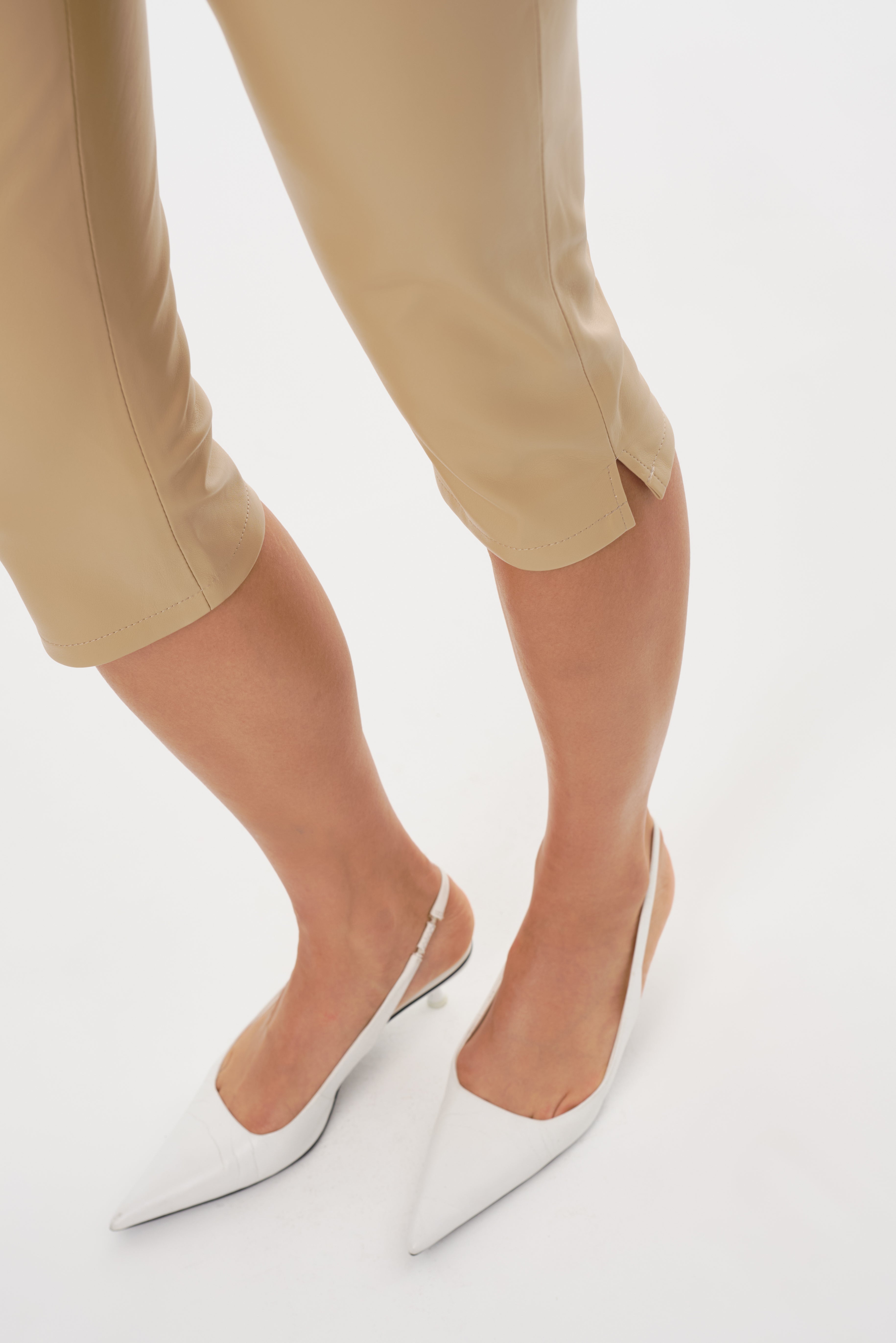 FAYA | Pantalon Capri en Similicuir
