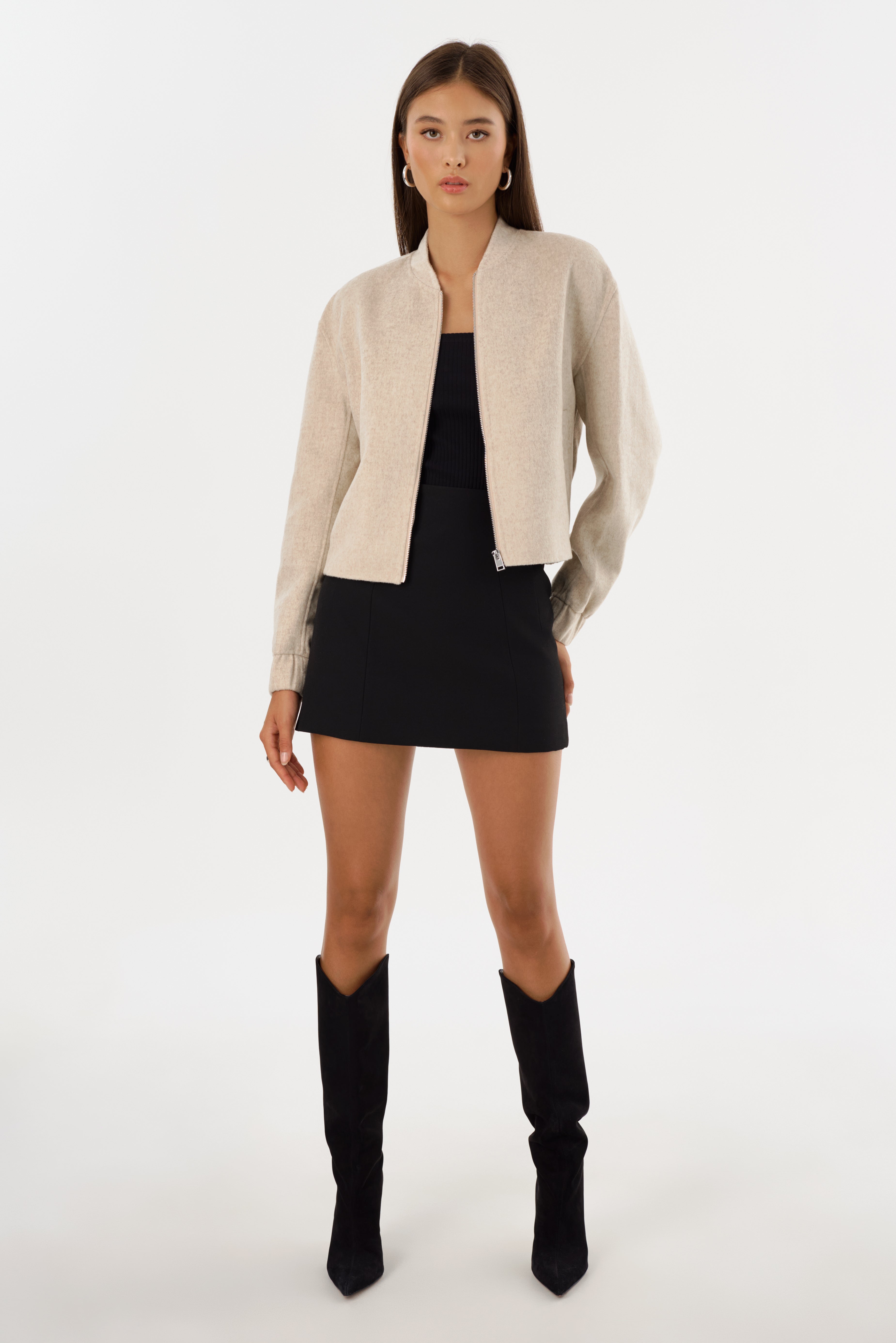 FAY | Blouson aviateur en laine double face
