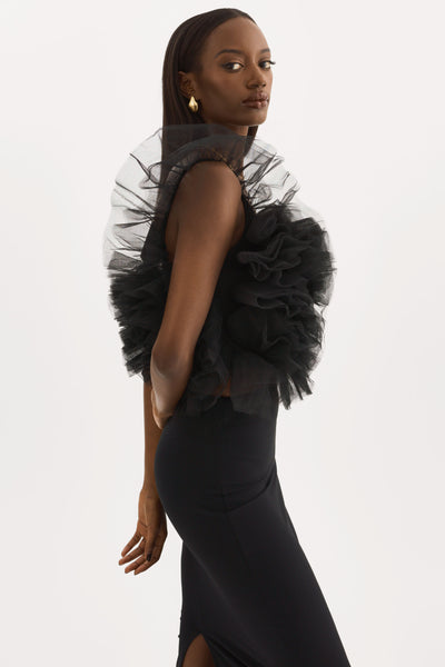 FELETA | Ruffle Tulle Top