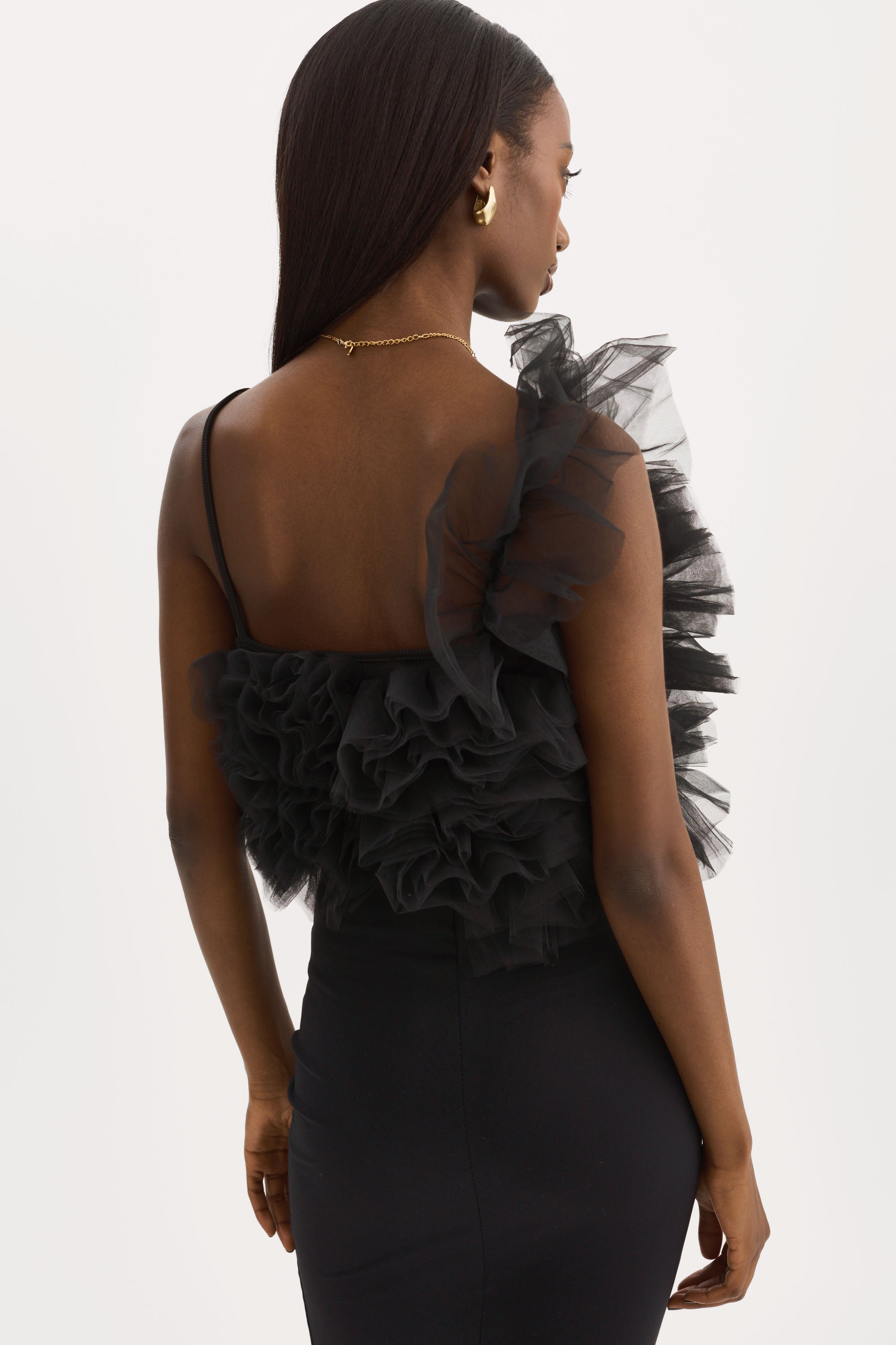 FELETA | Ruffle Tulle Top