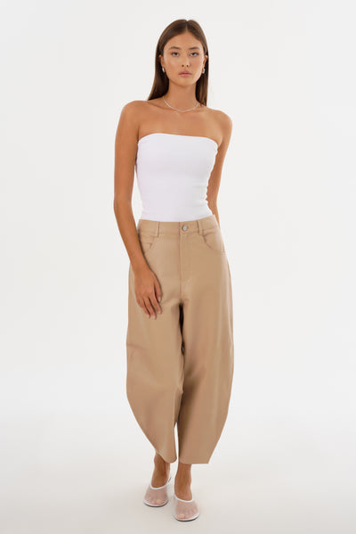 FENNE | Leather Tapered Pants