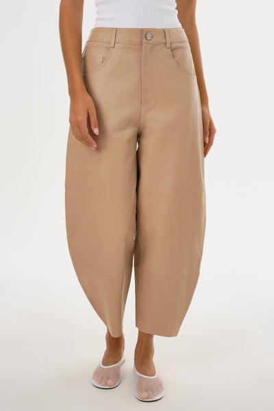 FENNE | Leather Tapered Pants