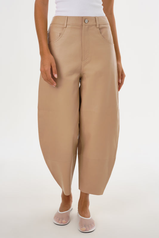 FENNE | Leather Tapered Pants