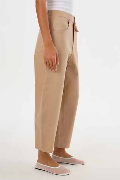 FENNE | Leather Tapered Pants