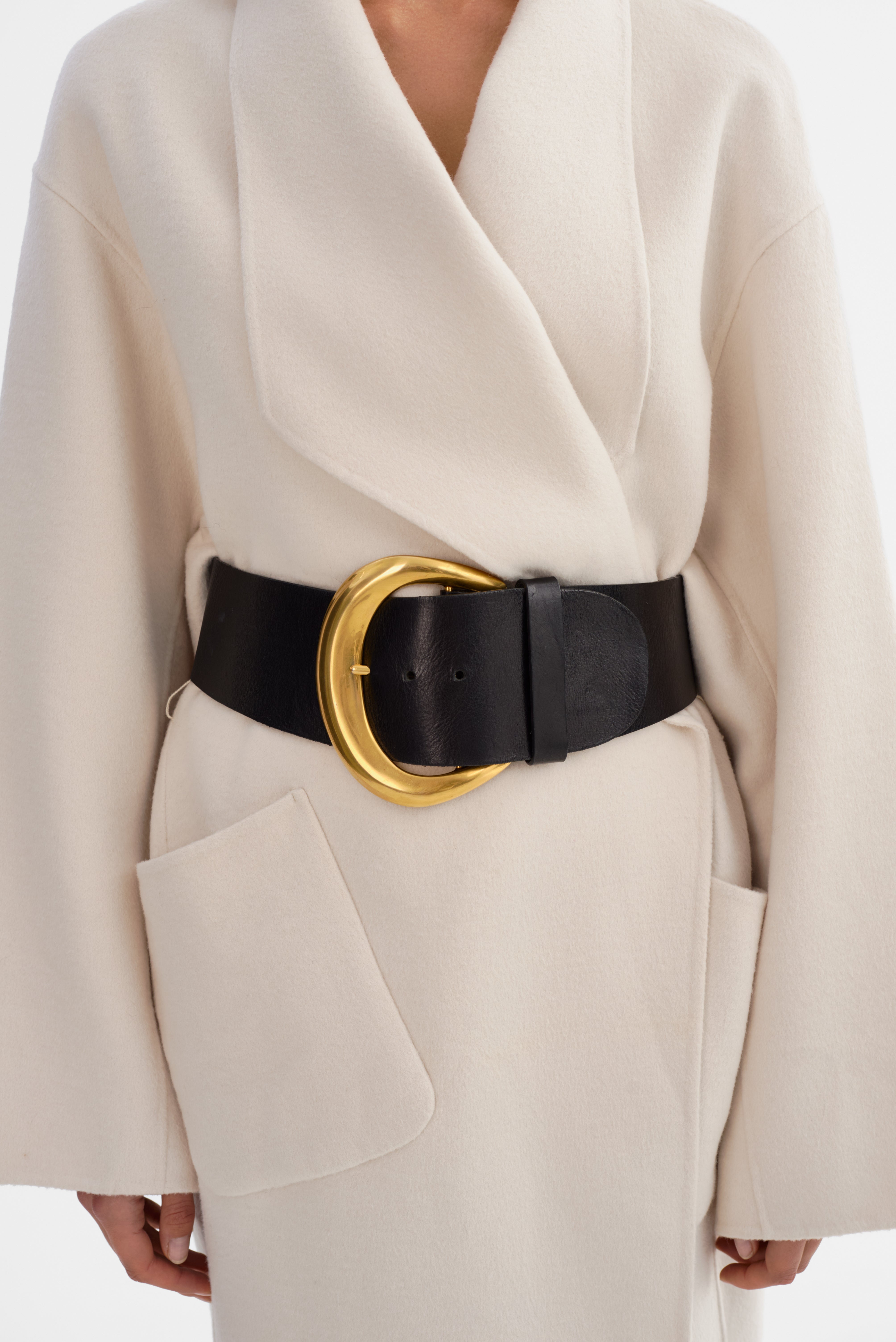 FLORENCE | Ceinture à grande boucle dorée