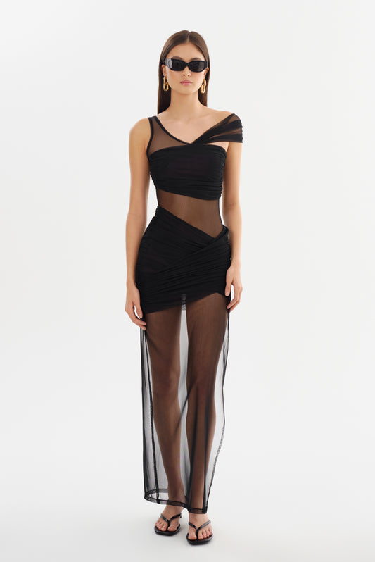 FLORINDA | Robe longue en maille