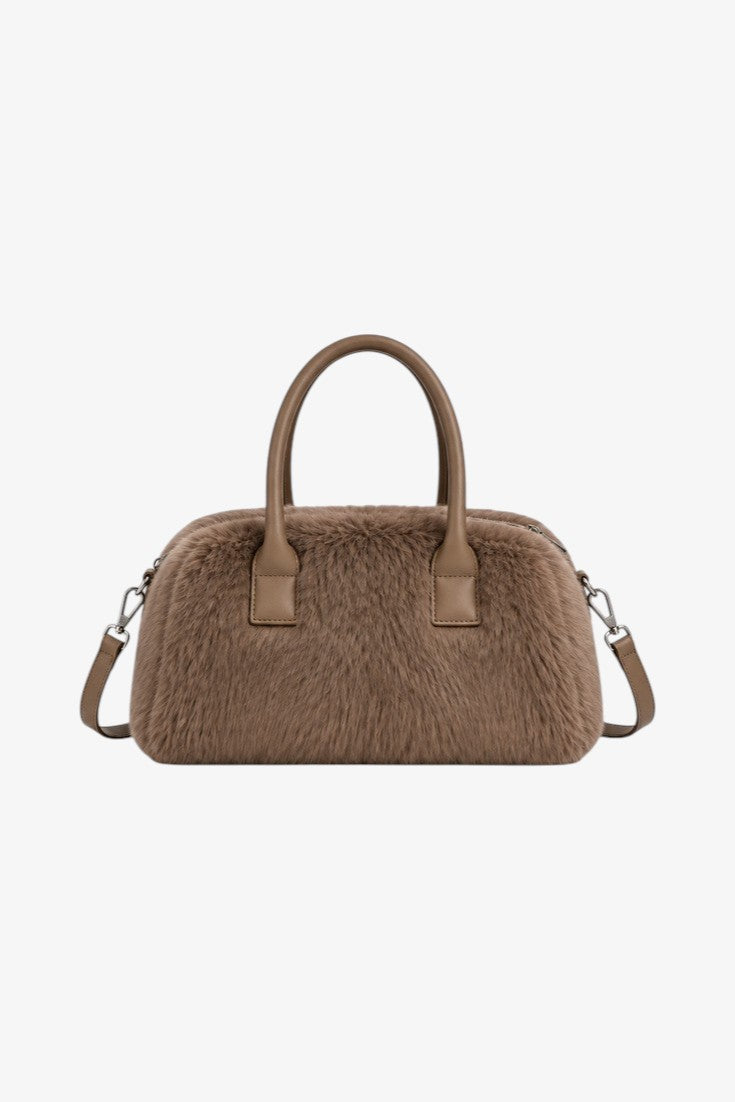 FLOR | Mini Faux Fur Crossbody Tote Bag