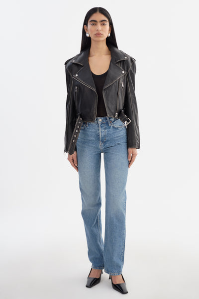 FORD | Distressed Leather Jacket