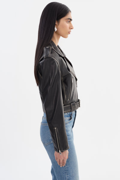 FORD | Distressed Leather Jacket