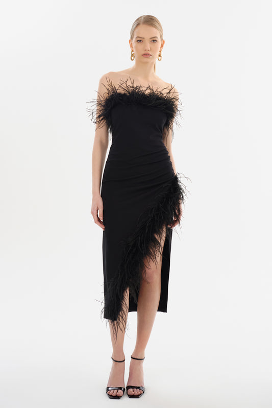 FREYA | Strapless Midi Dress