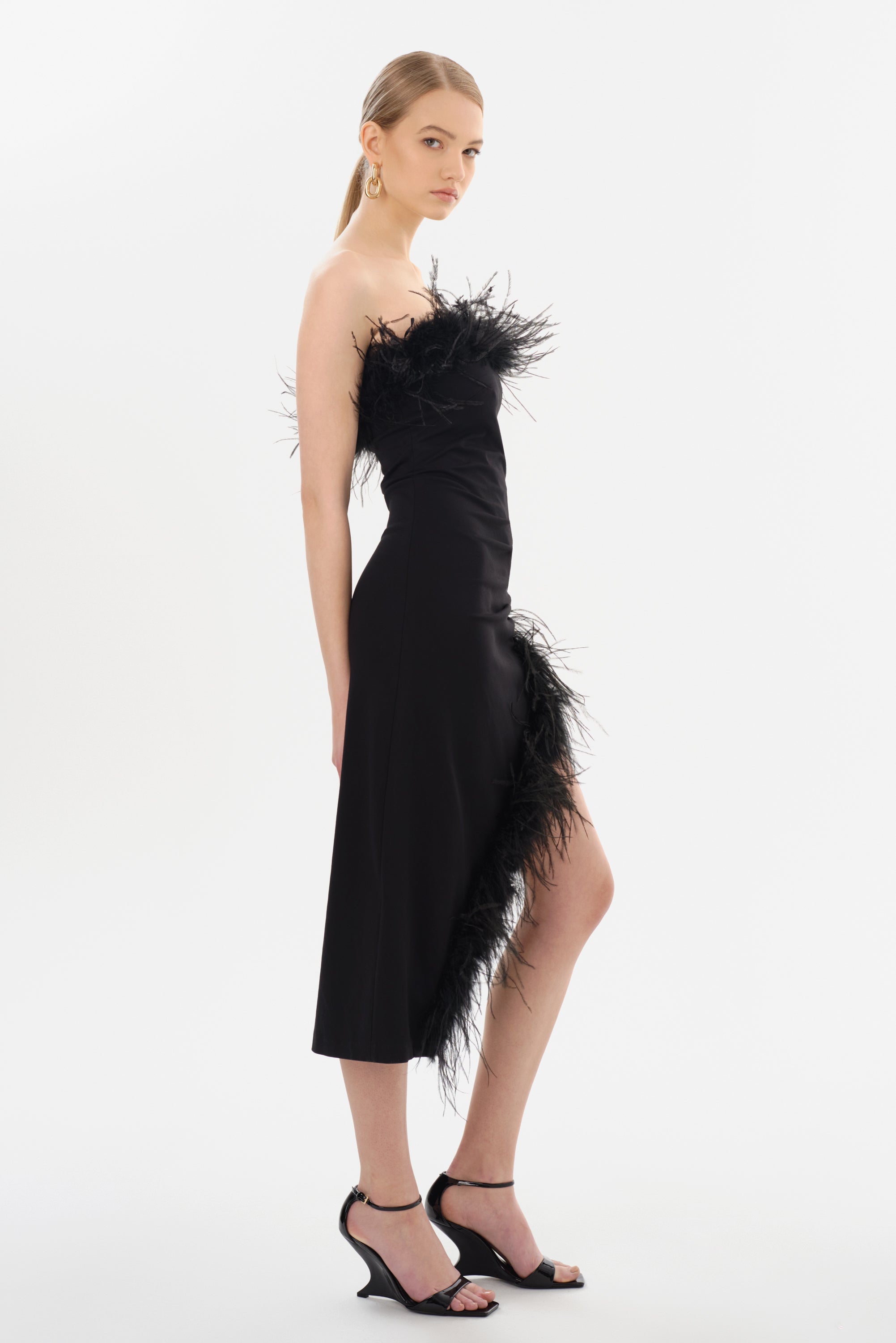 FREYA | Strapless Midi Dress