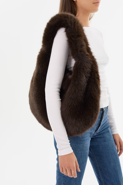 BONNIE | Faux Fur Hobo Bag