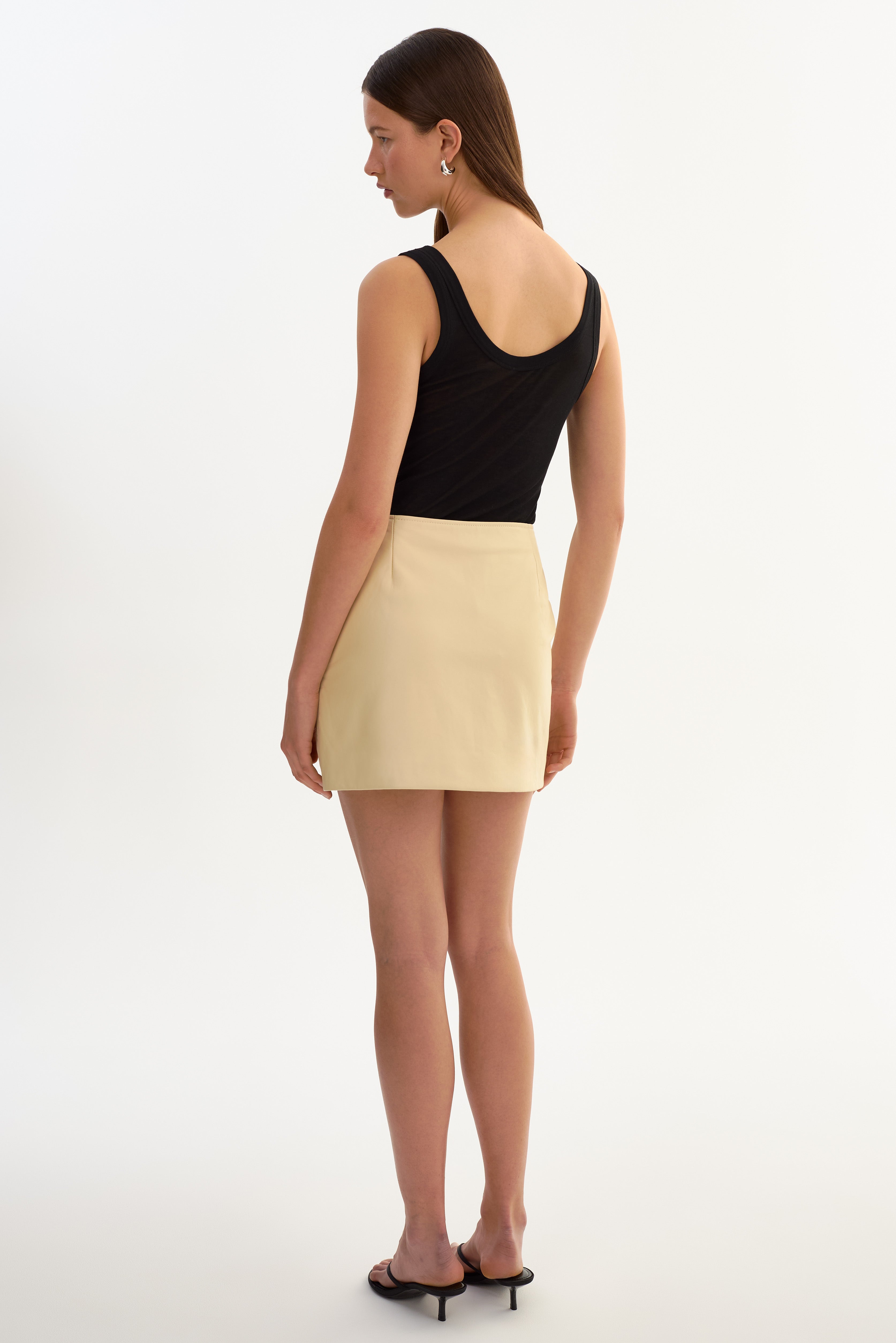 GLENN | Mini-jupe en cuir