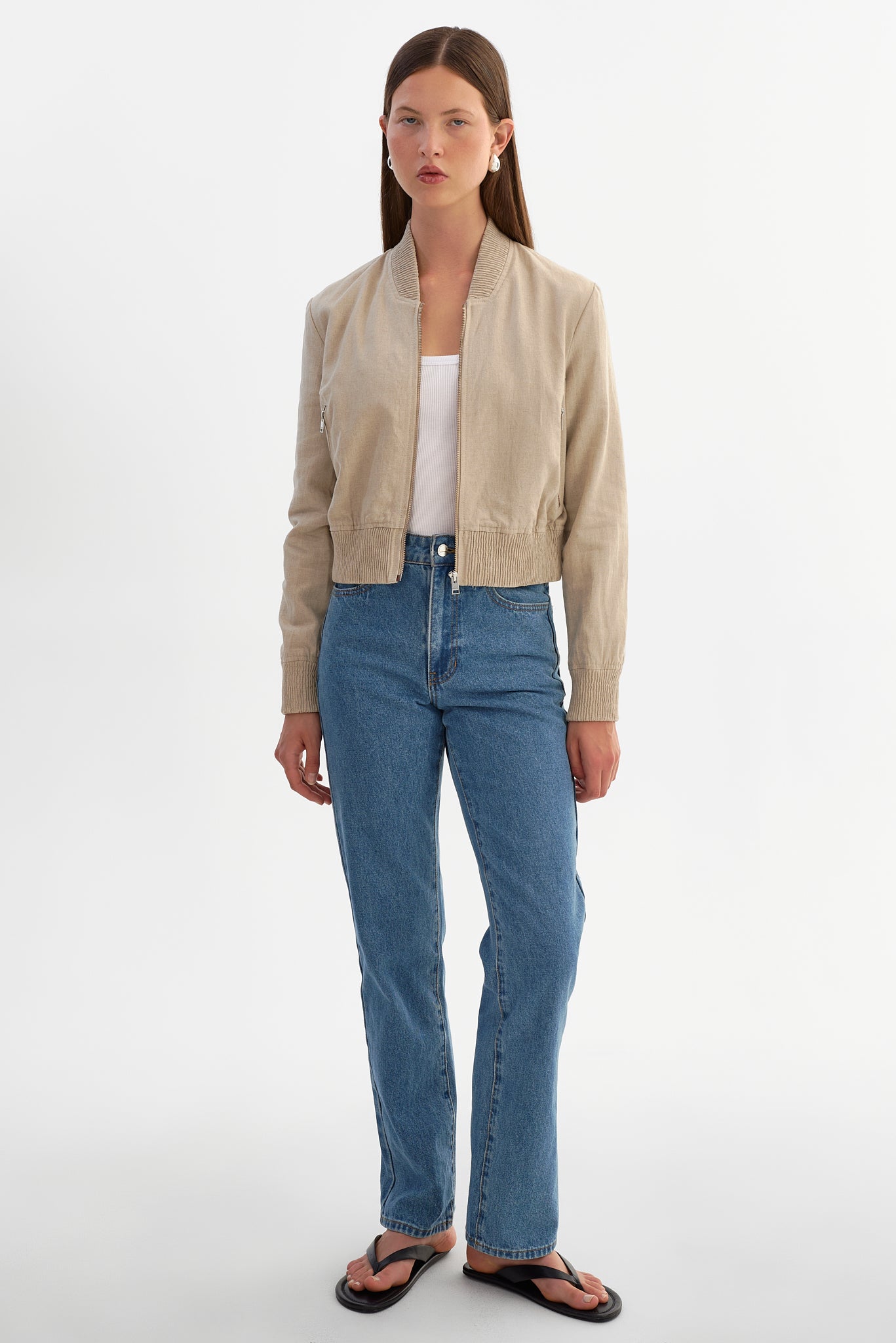 GREER | Blouson aviateur en lin