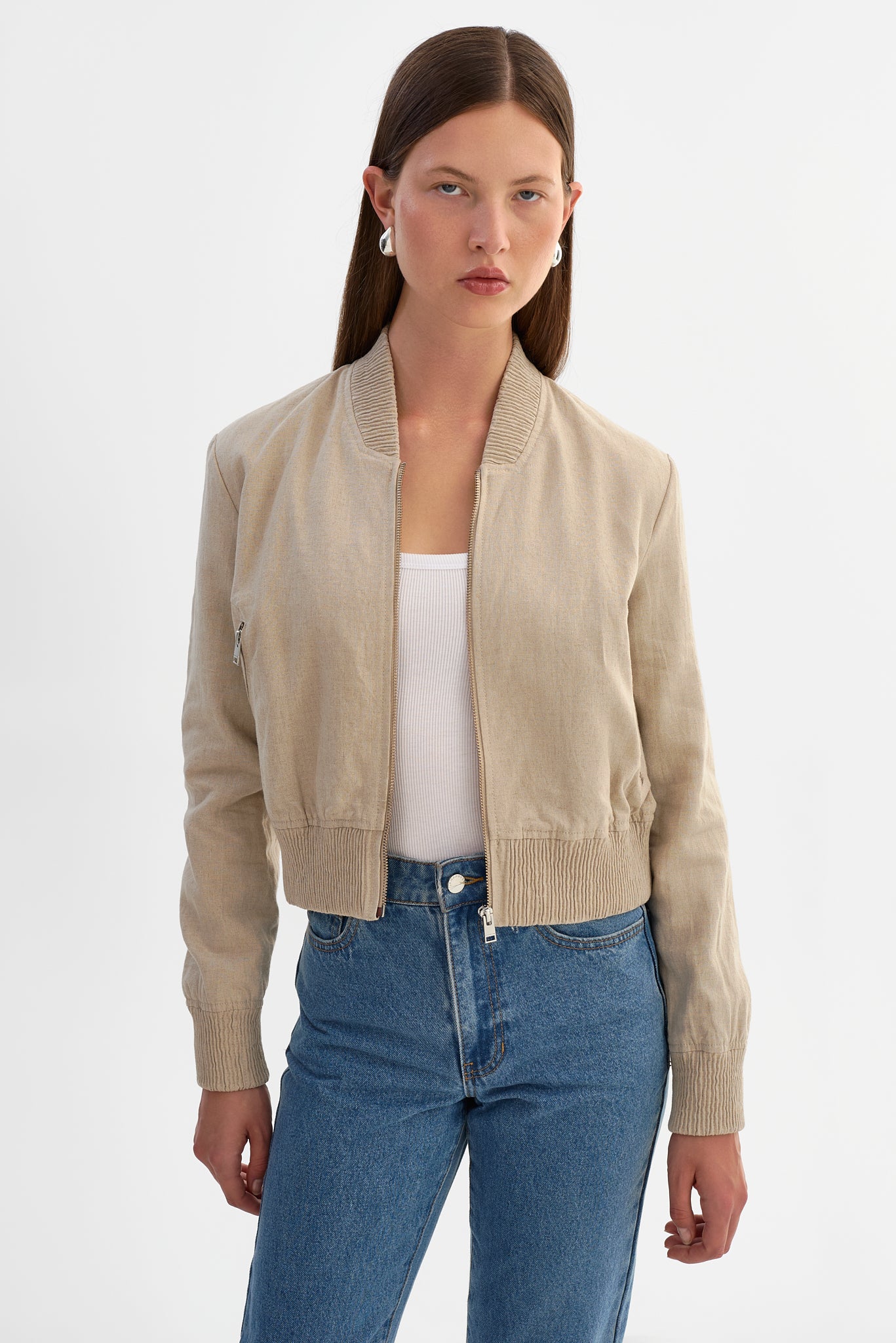 GREER | Blouson aviateur en lin