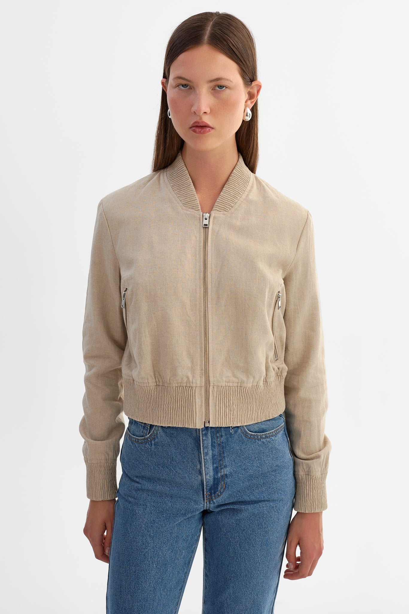 GREER | Blouson aviateur en lin