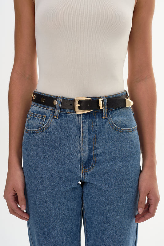HAMPTONS | Studded Leather Belt