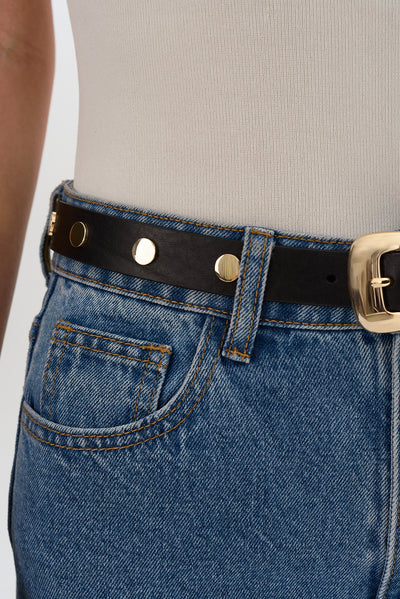 HAMPTONS | Studded Leather Belt