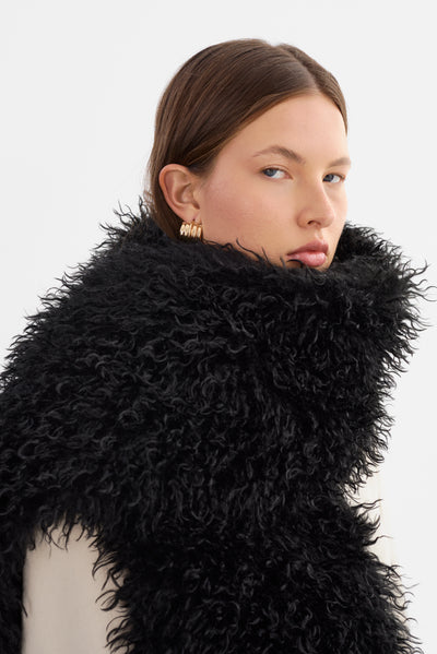 HARIS | Oversized Faux Fur Scarf