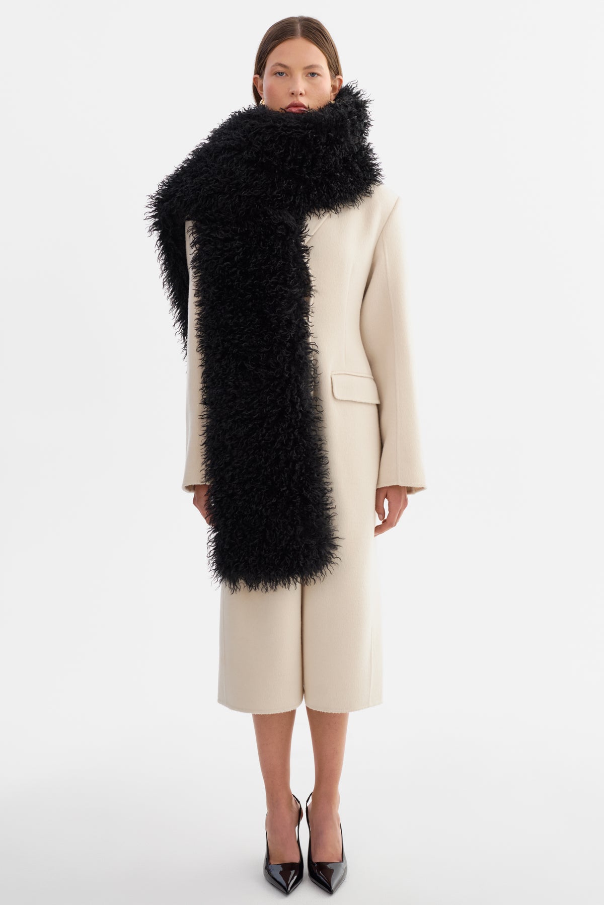 HARIS | Oversized Faux Fur Scarf