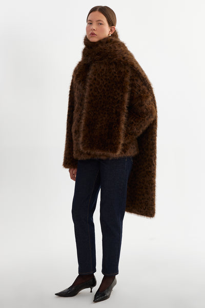 HARIS | Oversized Faux Fur Scarf