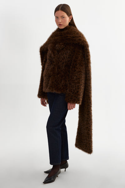 HARIS | Oversized Faux Fur Scarf