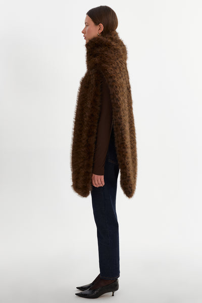 HARIS | Oversized Faux Fur Scarf