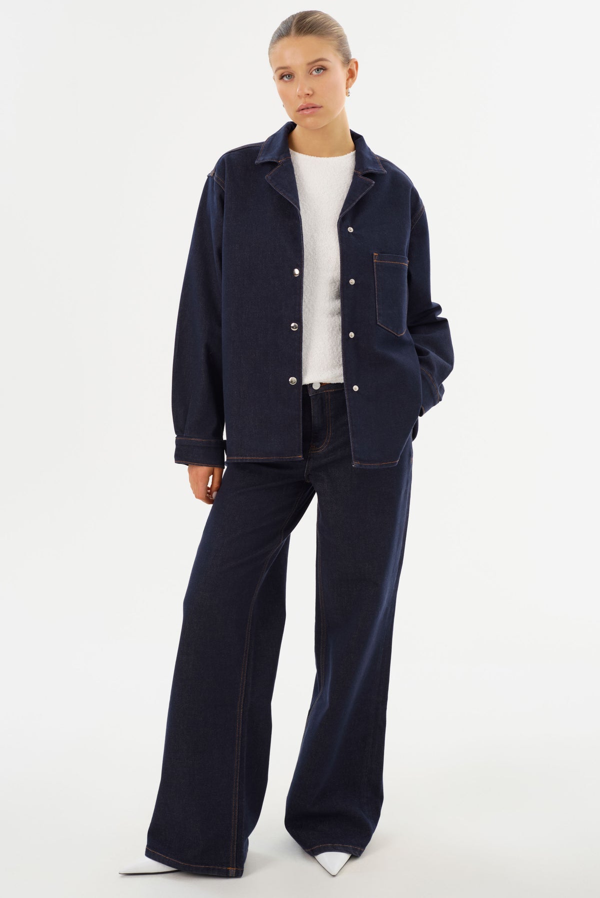 HAYA D Denim Shacket