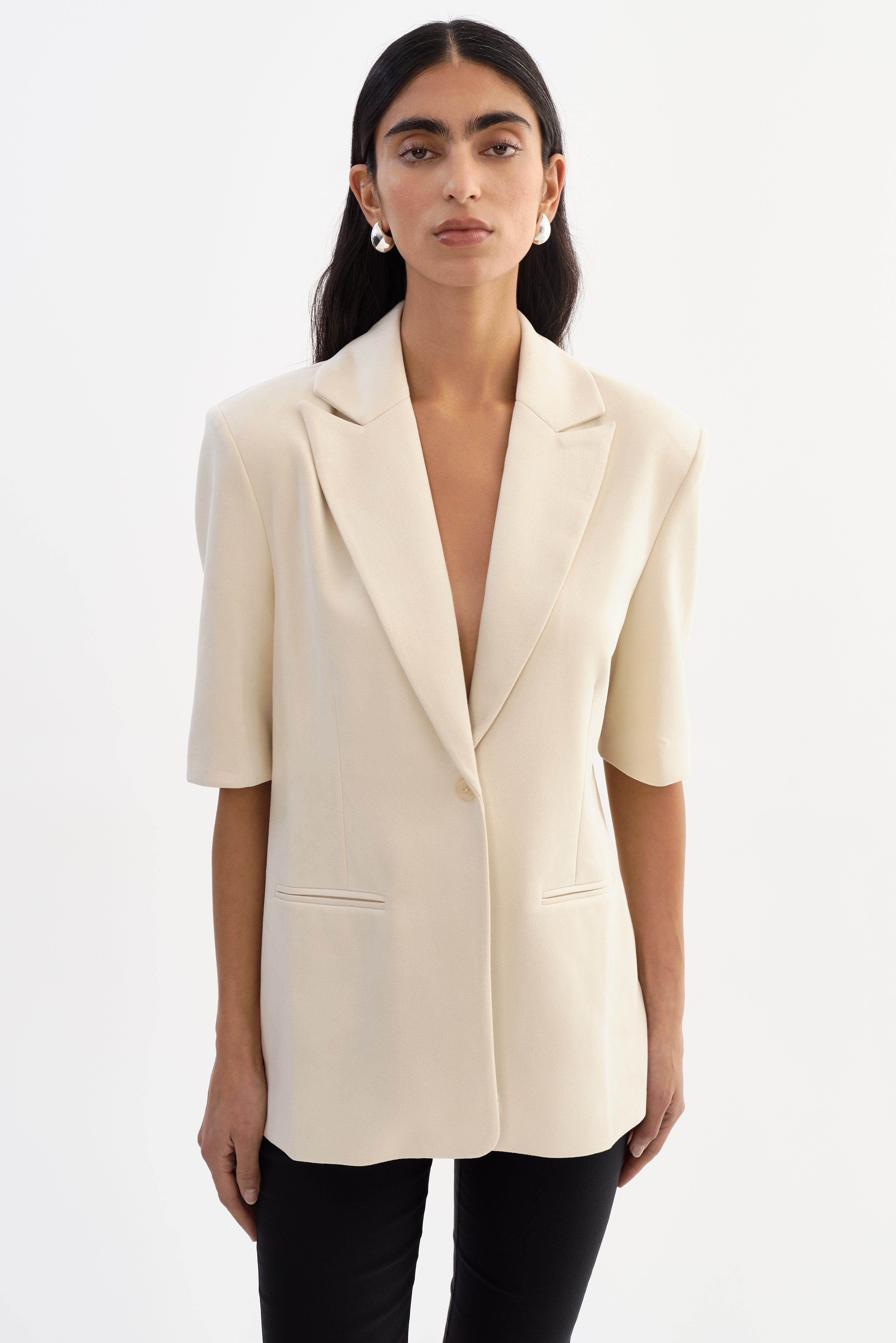 HAZEL | Veste blazer en faux suède