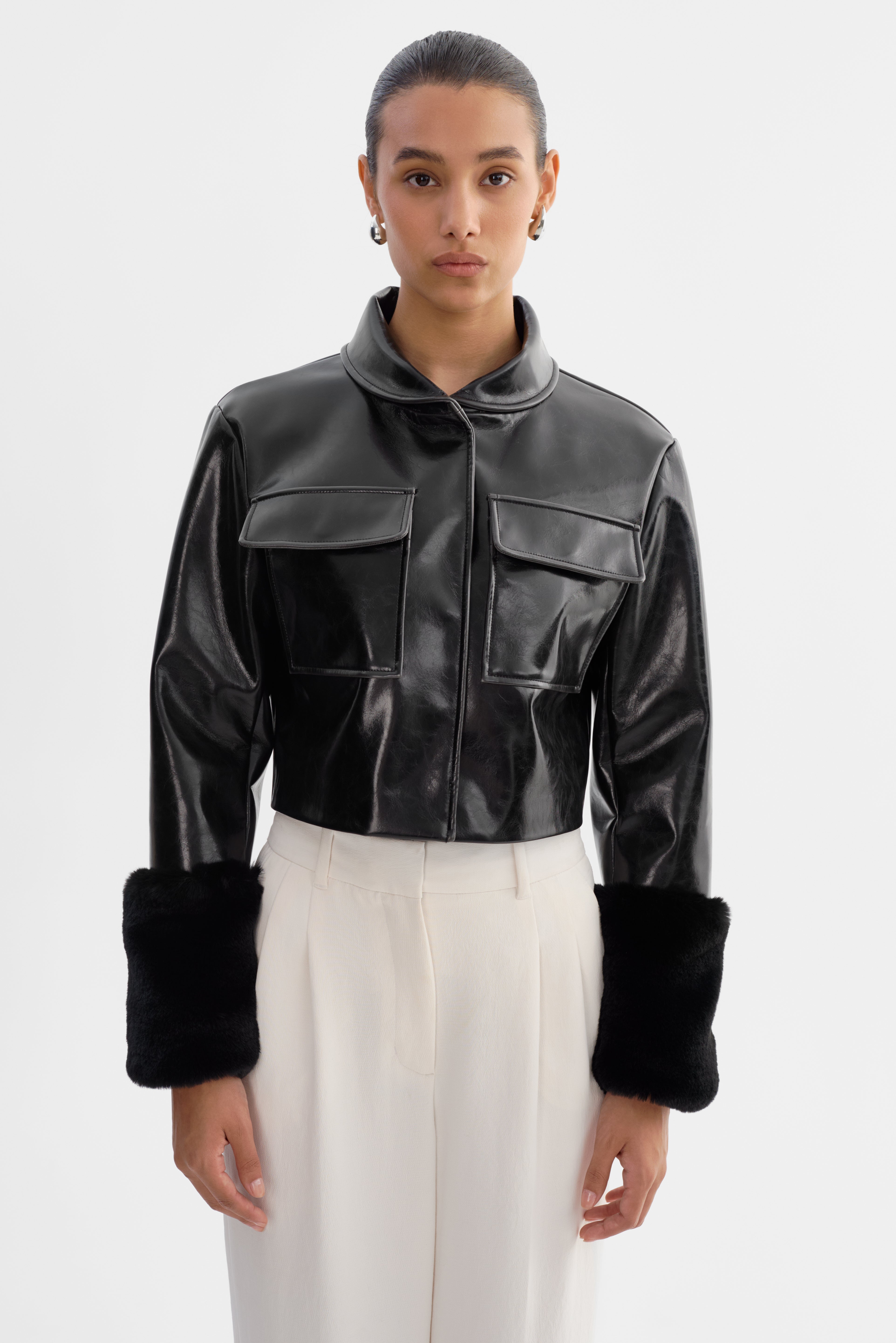 HEDDA | Veste courte en similicuir
