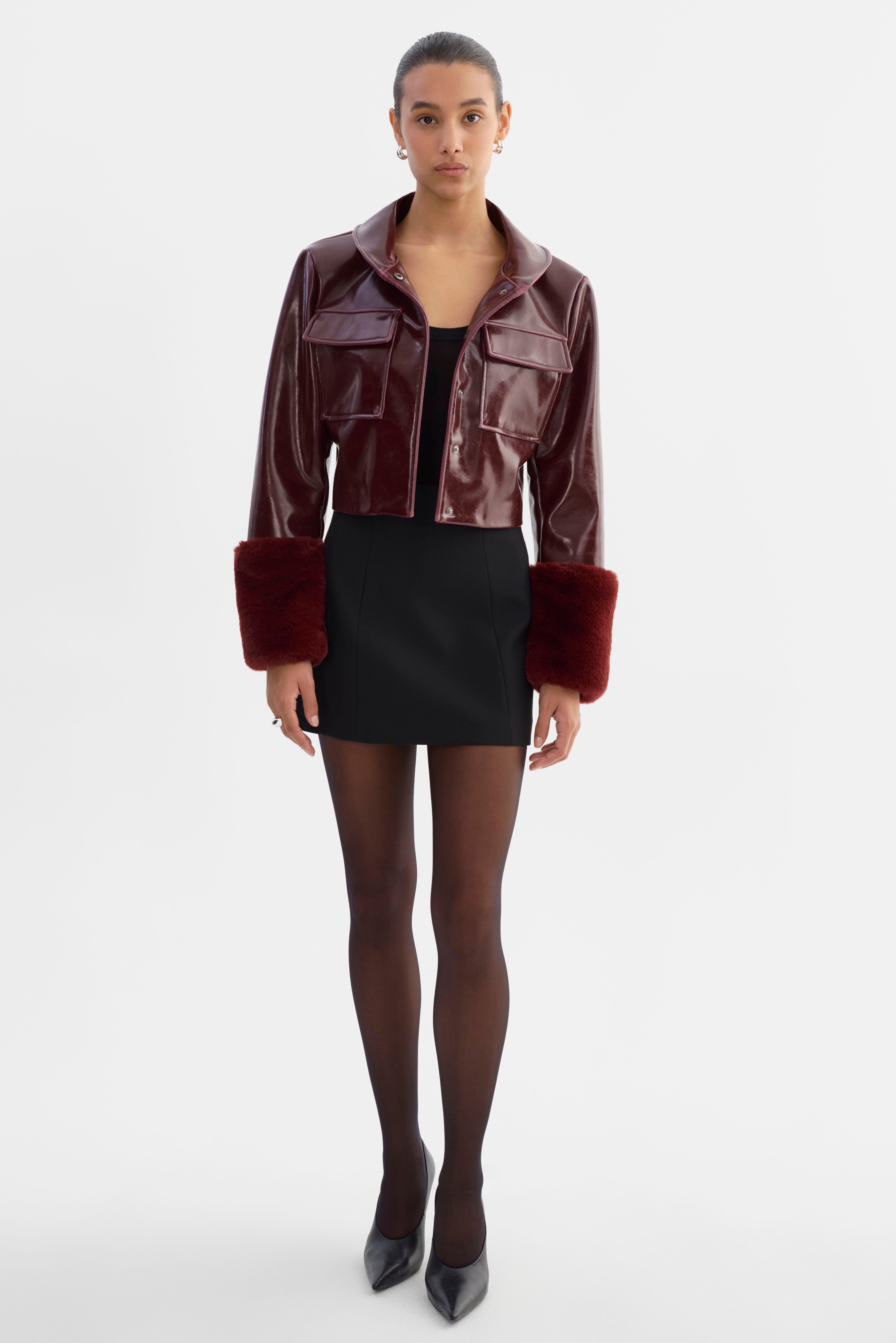 HEDDA | Veste courte en similicuir