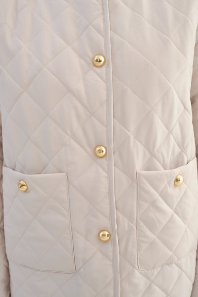 HERA | Collarless Quilted Jacket