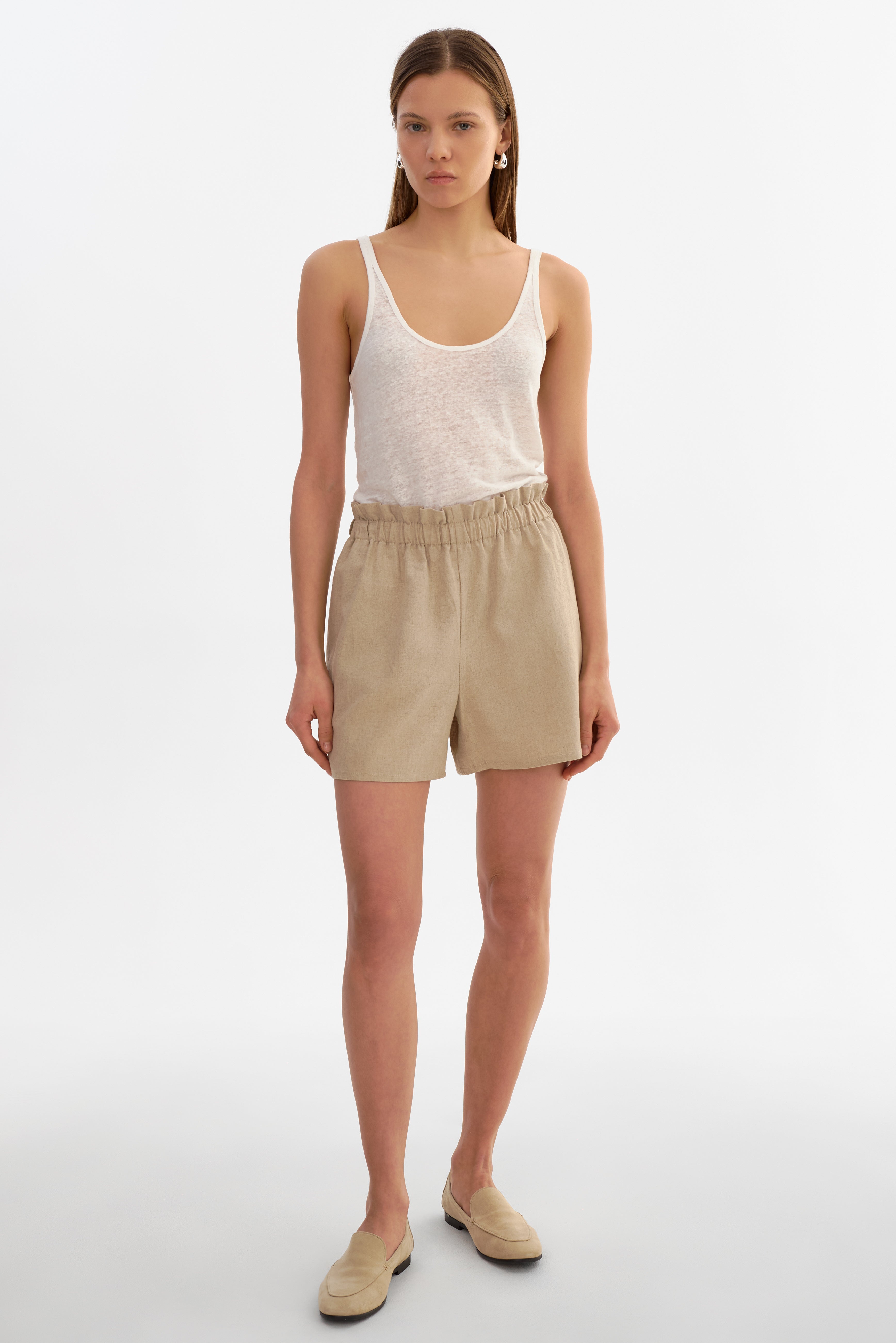 ILIA | Short en lin à enfiler