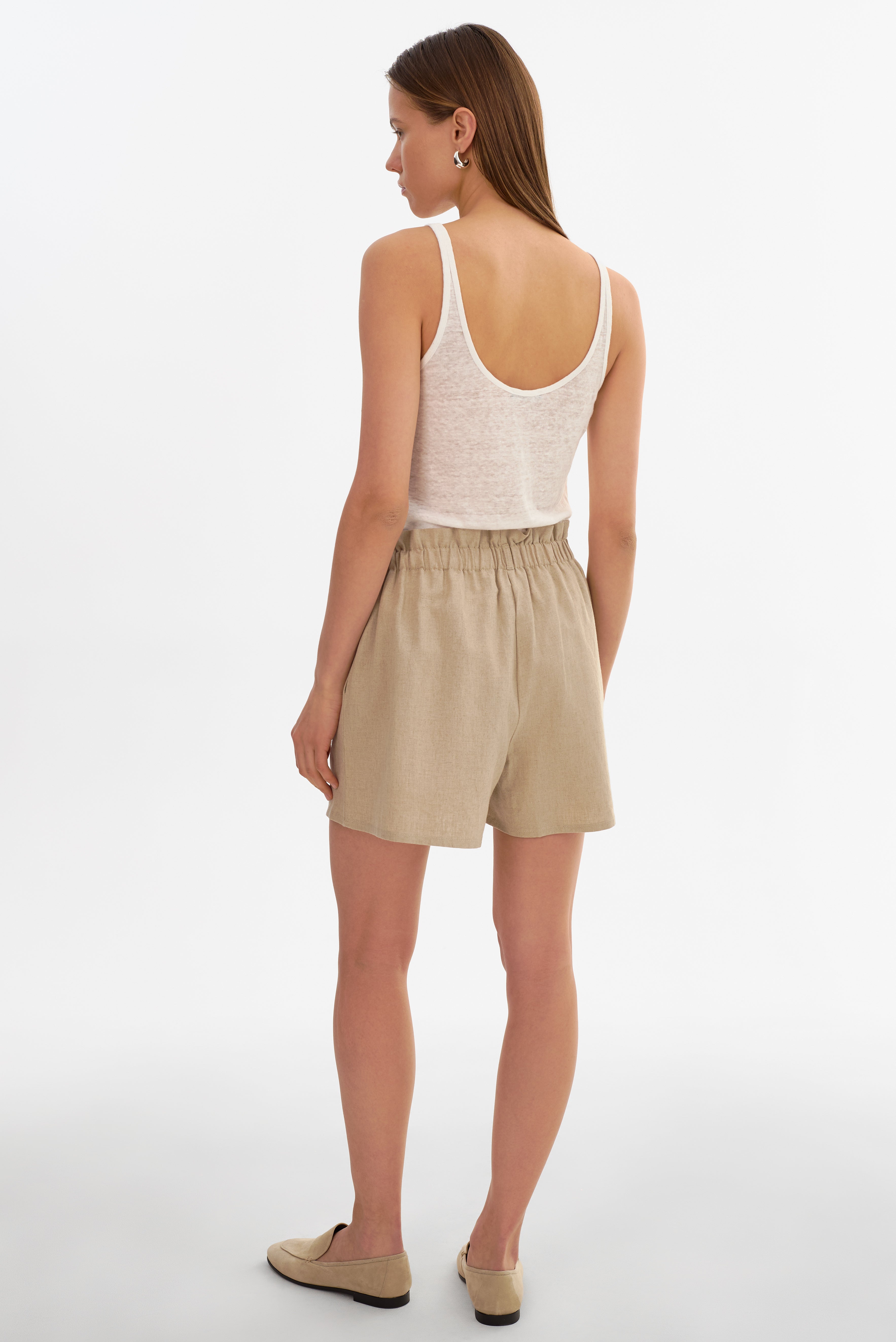 ILIA | Short en lin à enfiler