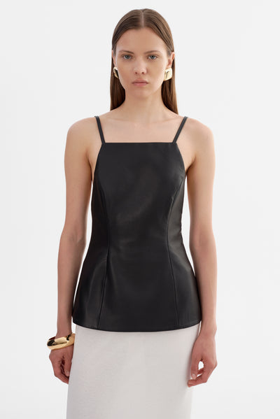 ILONA | Leather Hourglass Top