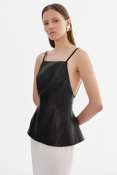 ILONA | Leather Hourglass Top