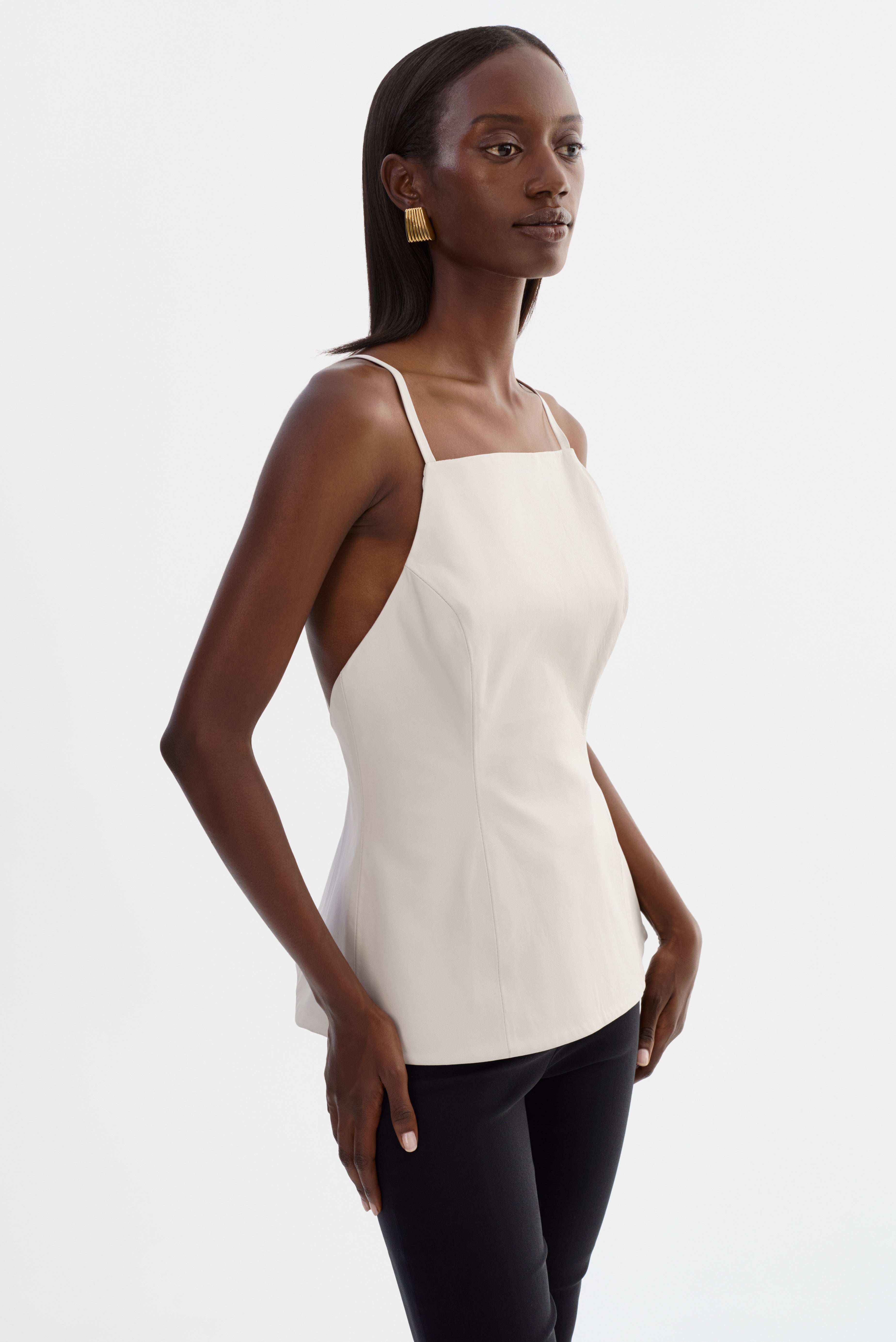 ILONA | Leather Hourglass Top