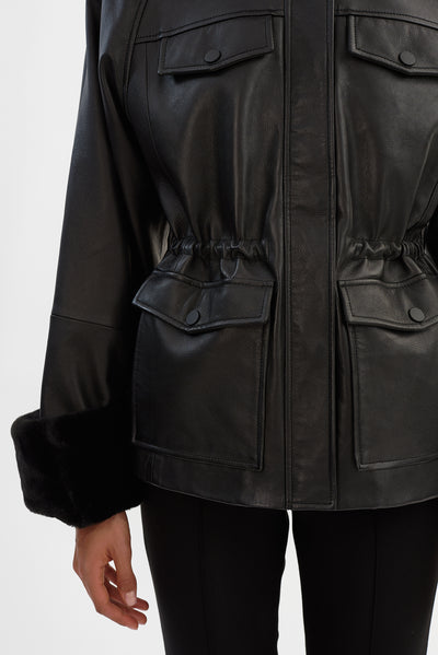 TAYLA | Leather Anorak