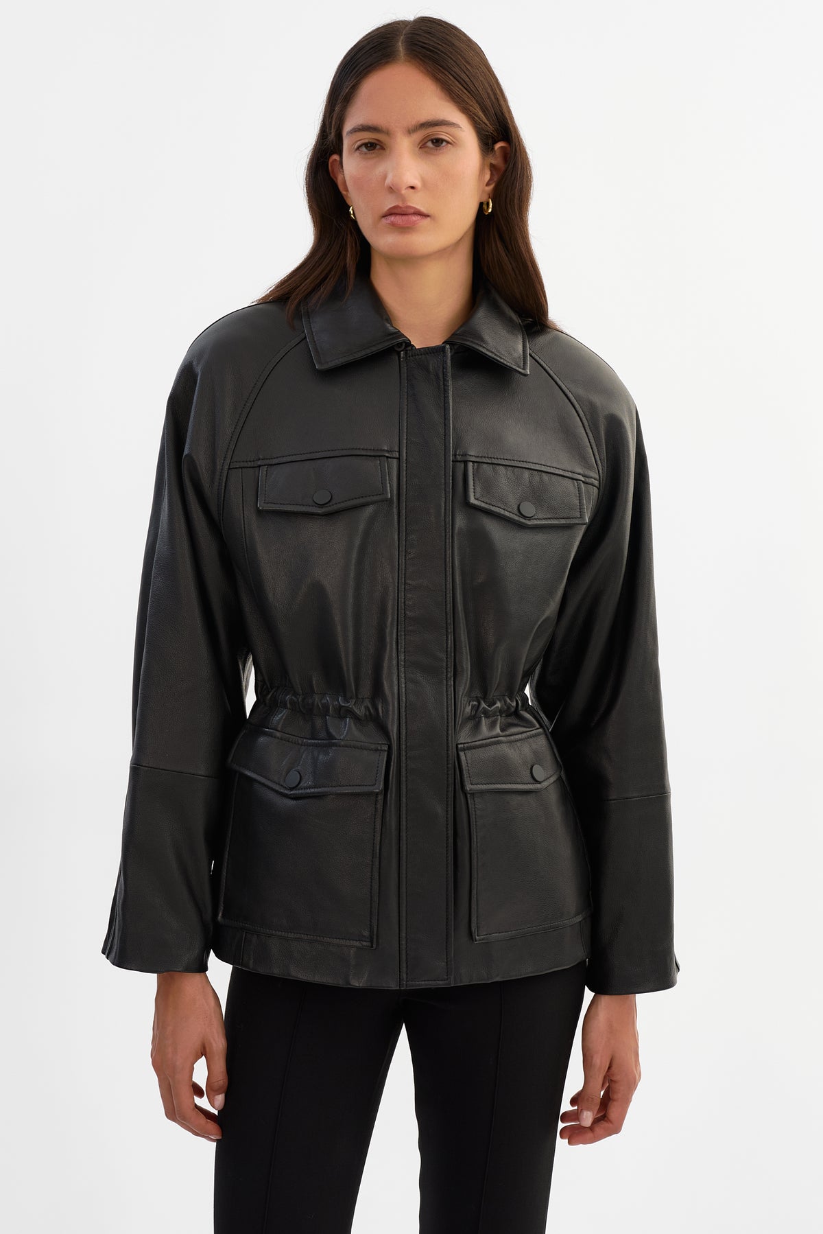 TAYLA | Leather Anorak