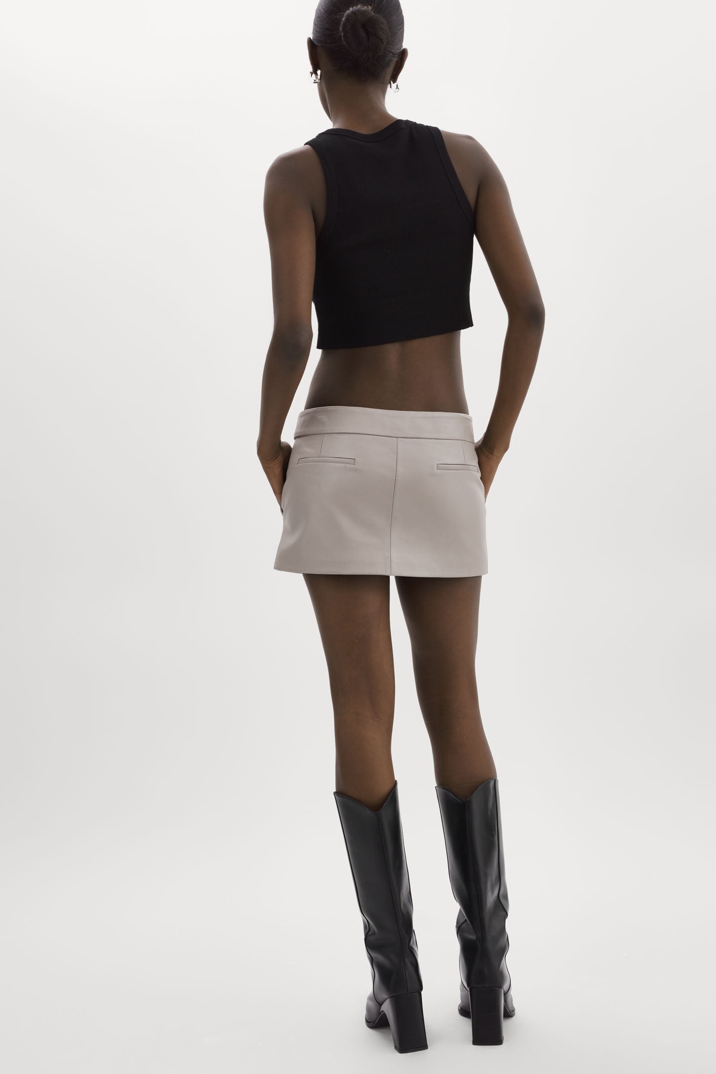 INAYA | Leather Micro Mini Skirt – LAMARQUE