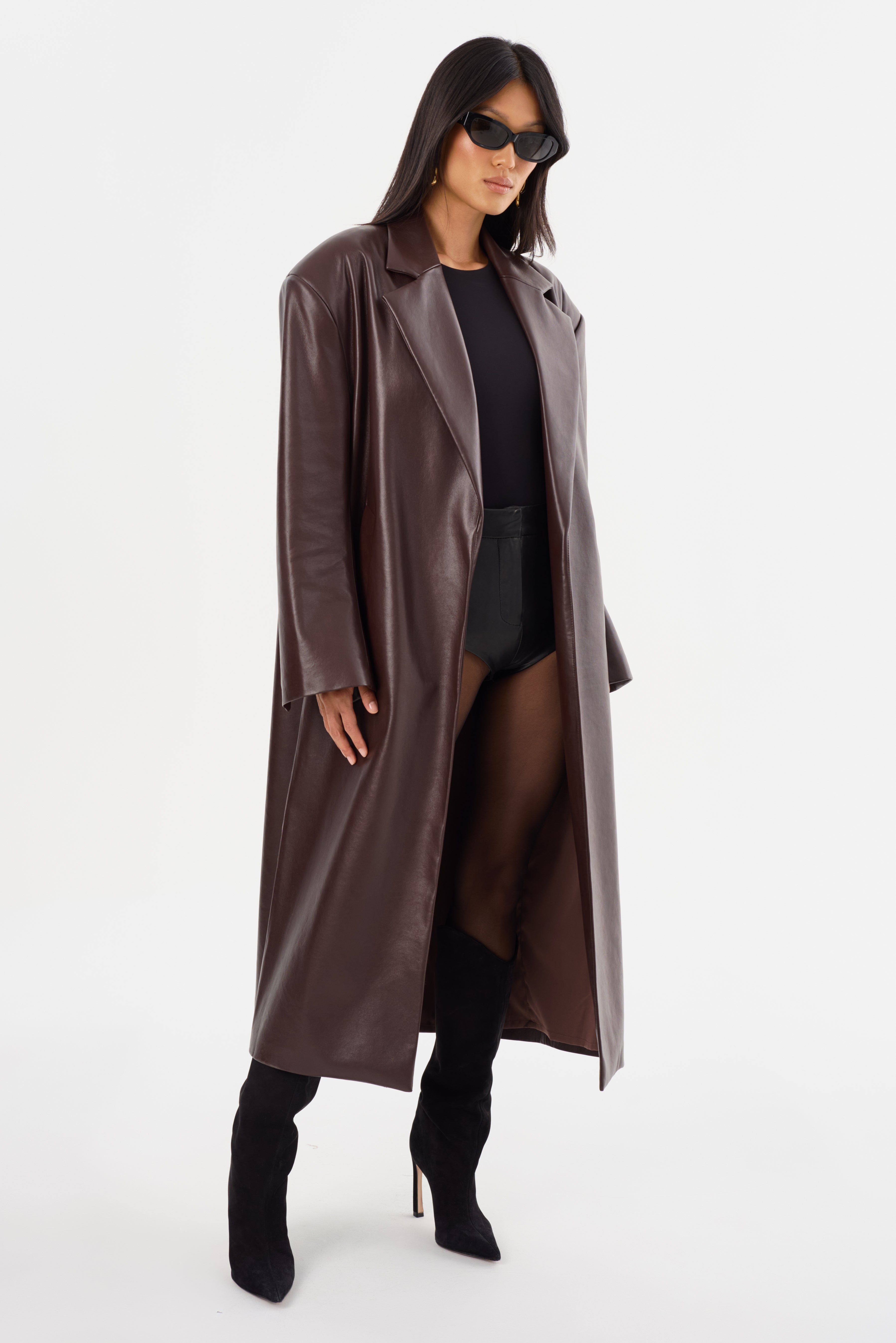 JANELLE | Manteau en Cuir Recyclé