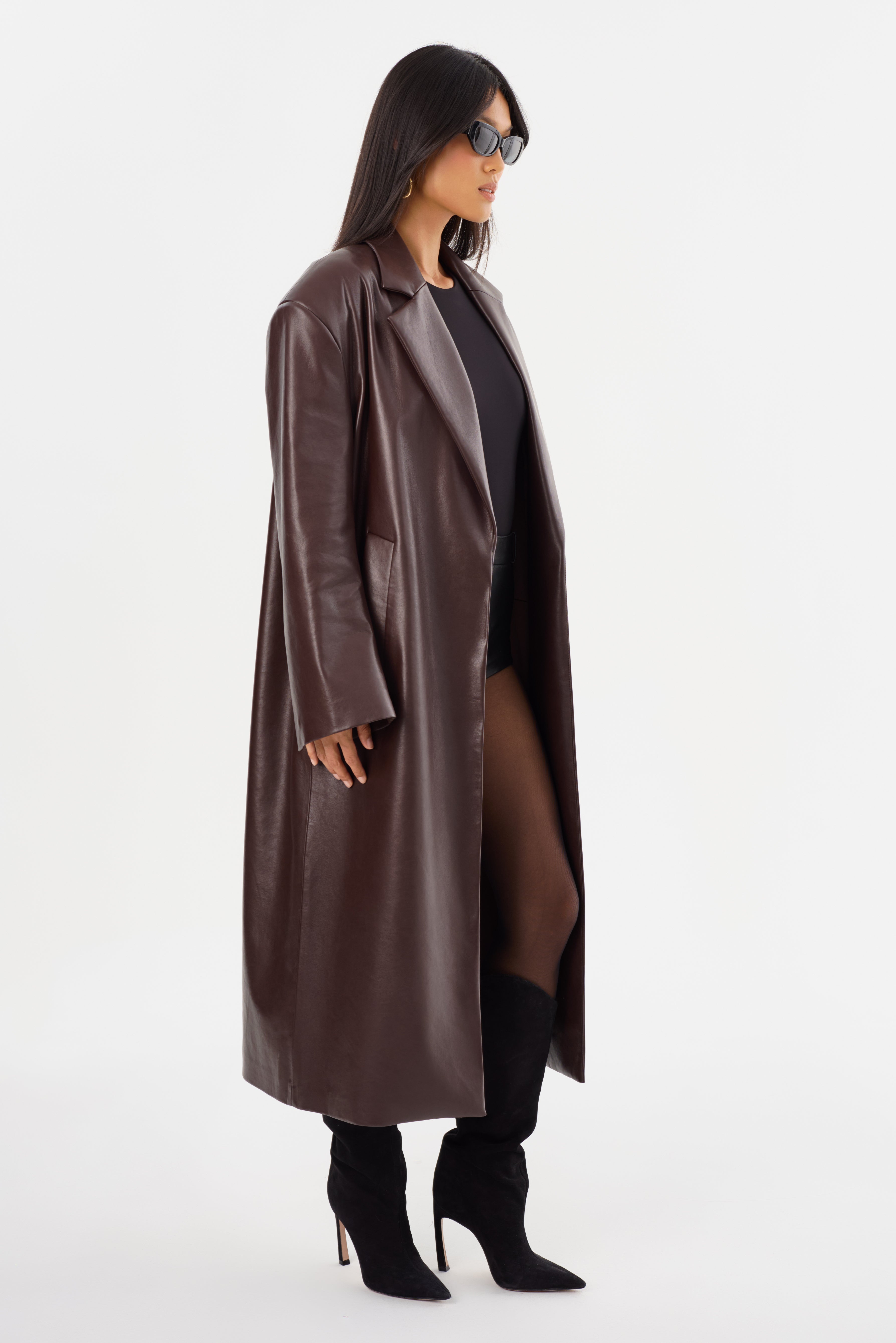 JANELLE | Manteau en Cuir Recyclé