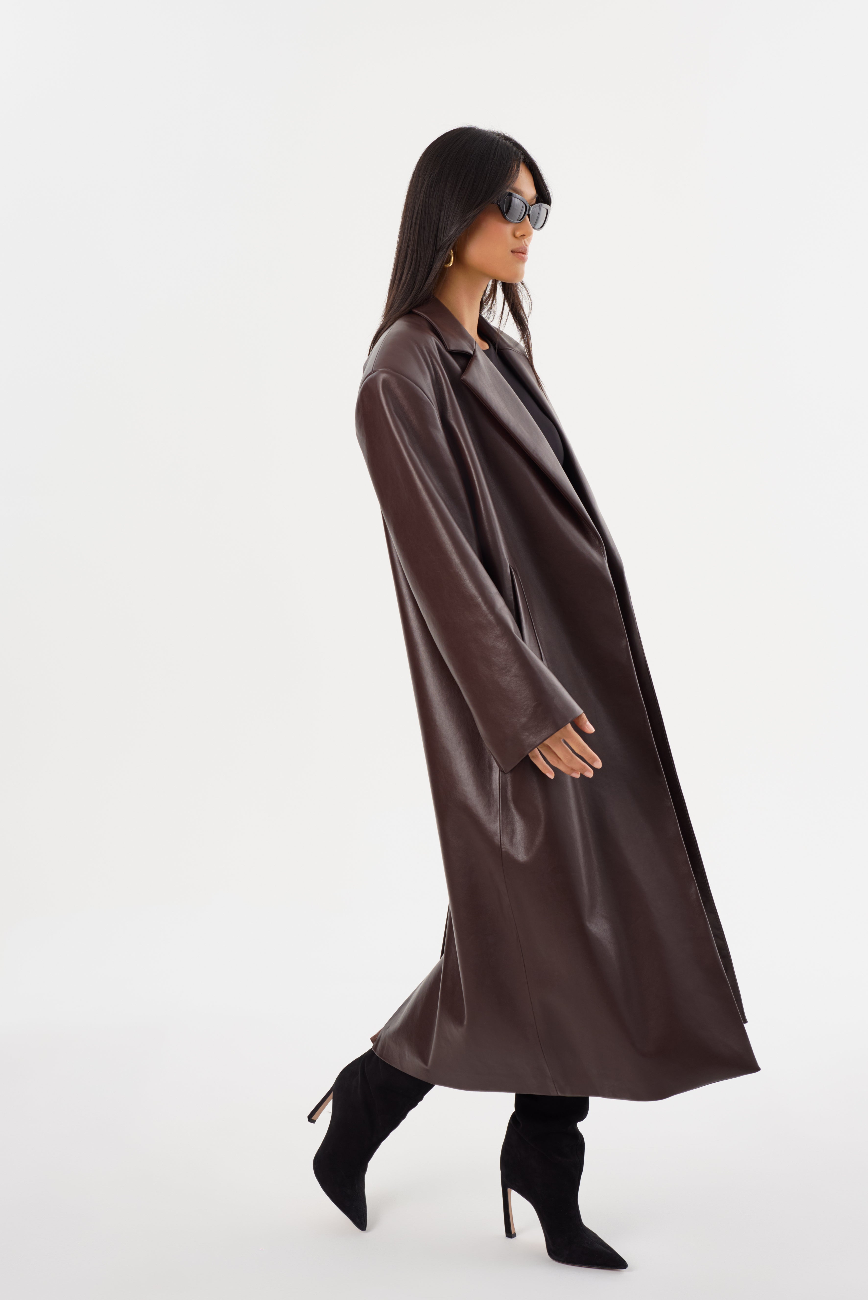 JANELLE | Manteau en Cuir Recyclé