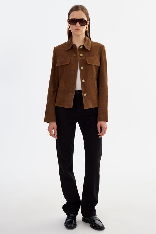 JOLENE | Veste en daim