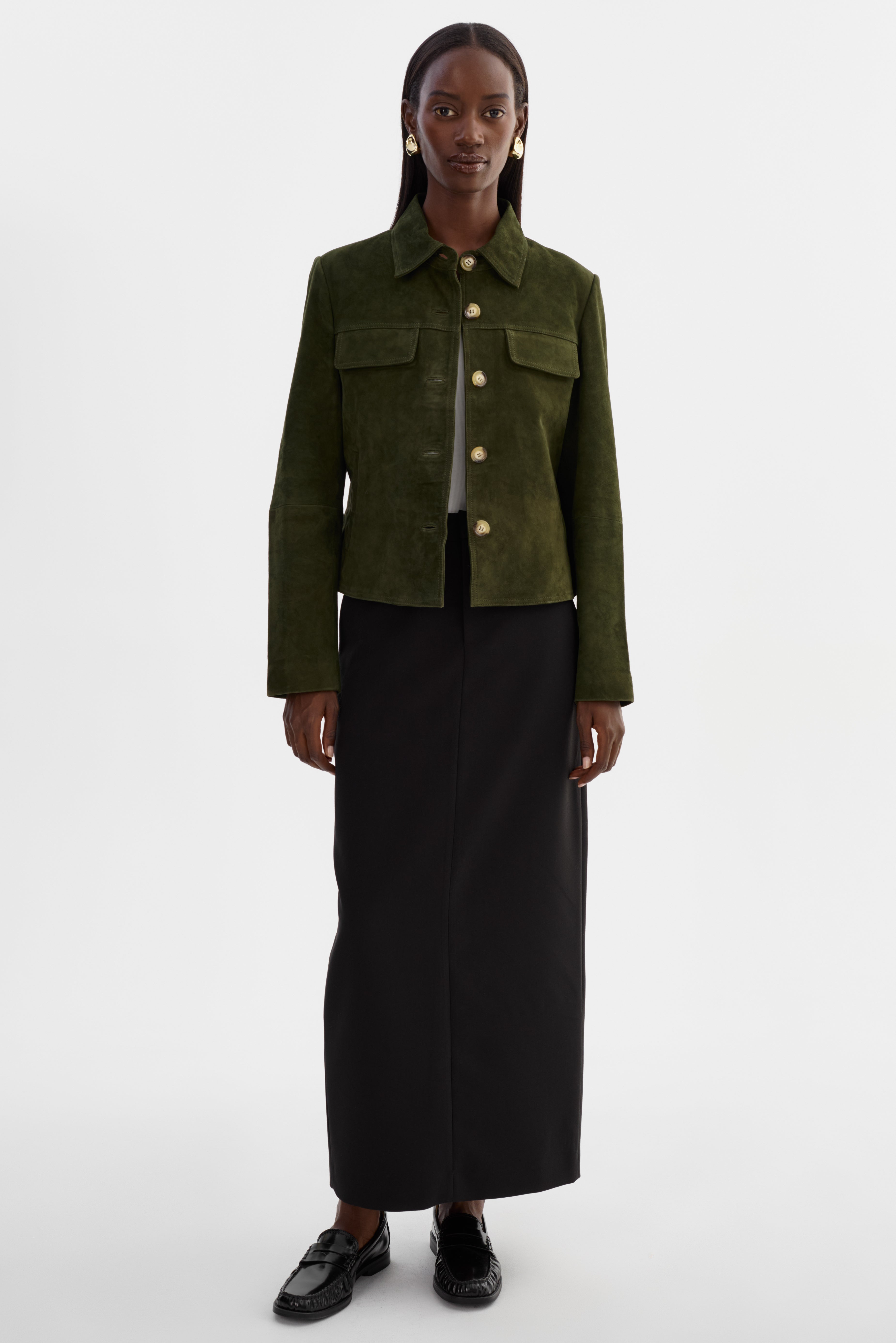 JOLENE | Veste en suède